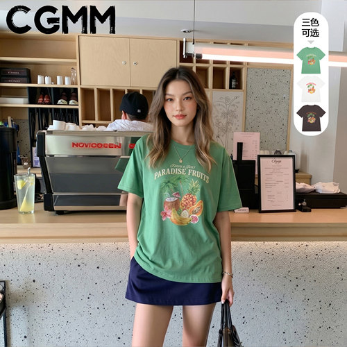 CGMM夏季趣味印花短袖T恤