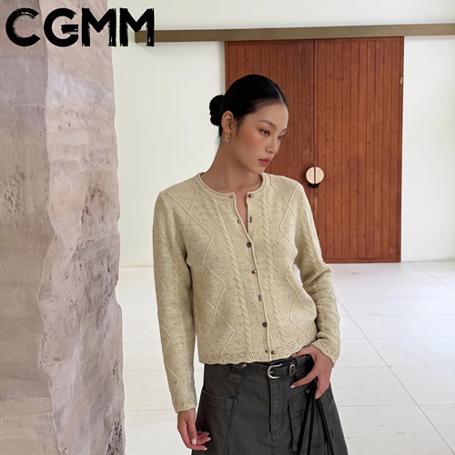 CGMM秋季宽松显瘦针织开衫
