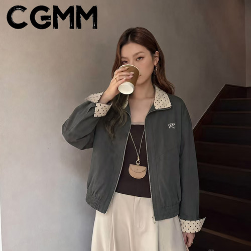 CGMM秋季新款宽松立领密码外套