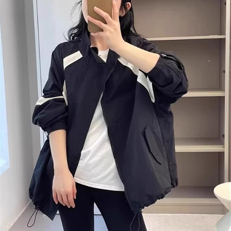 新品撞色夹棉短外套女2025