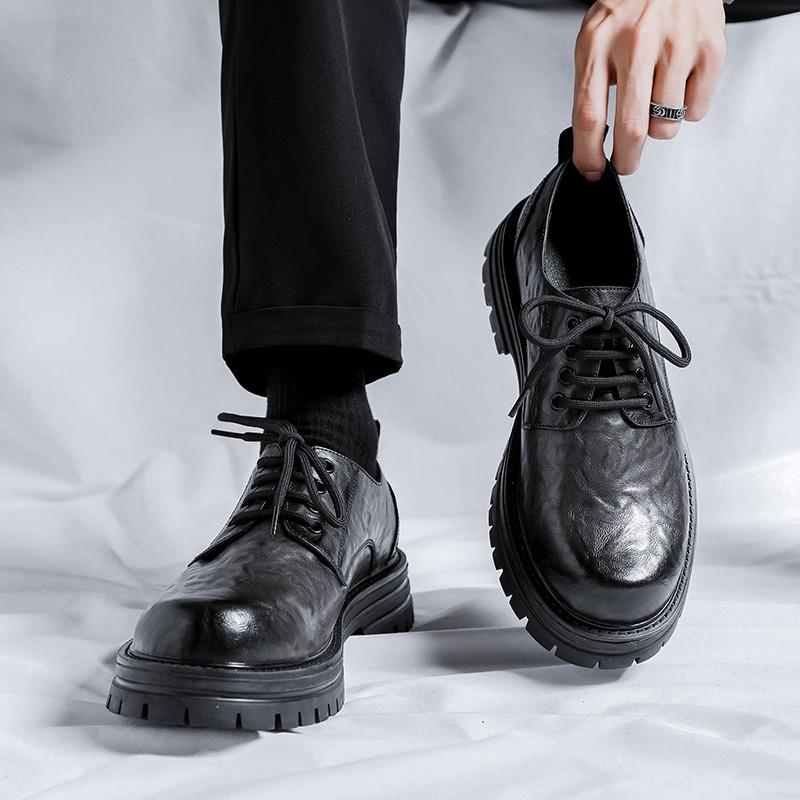 新品英伦春款帆布鞋男低帮