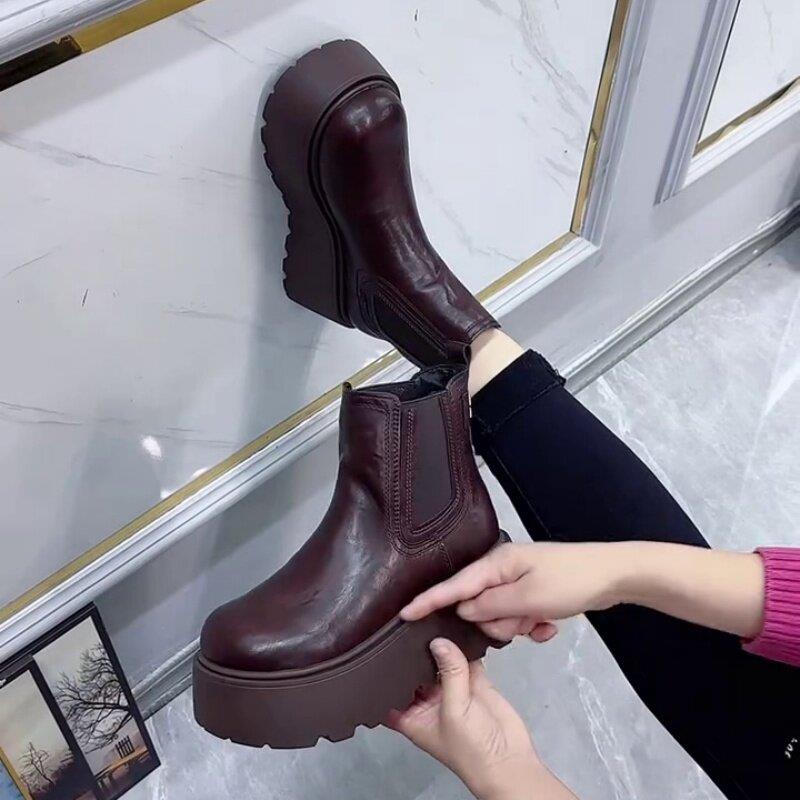 新品防水防滑超软高筒外穿红色雨鞋女2026网红时尚耐磨长靴雨靴