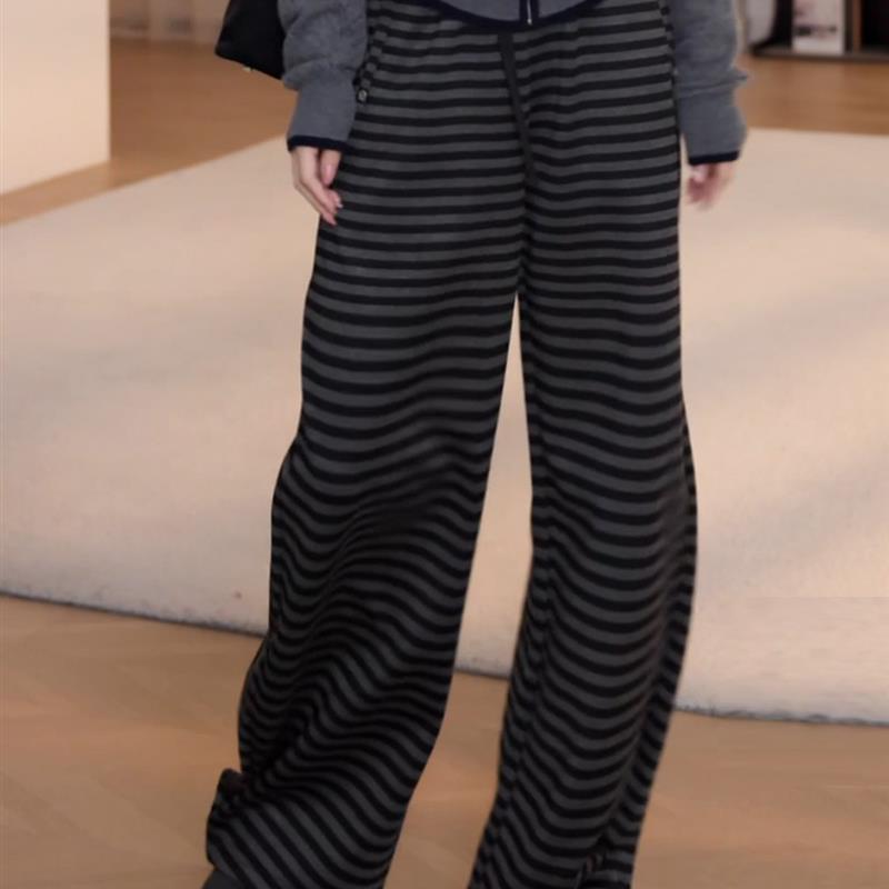 新品2025秋冬新款慵懒风条