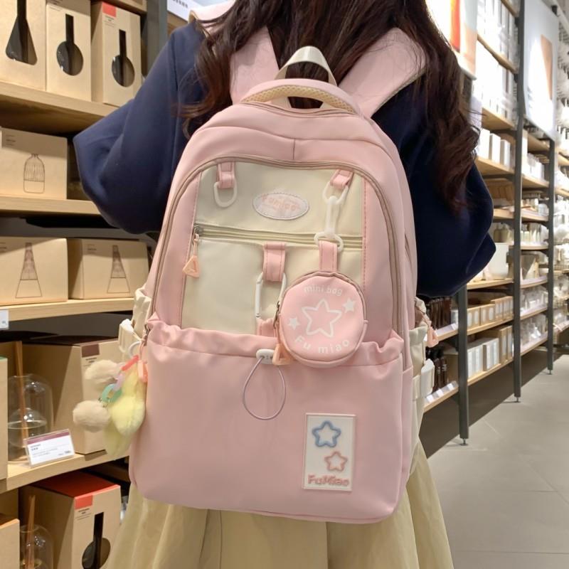 新品书包女双肩包可爱少女
