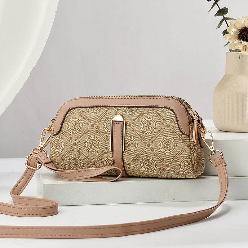 新品夏天女士斜挎小包包2025新款潮时尚百搭手机包多隔层手拿包零