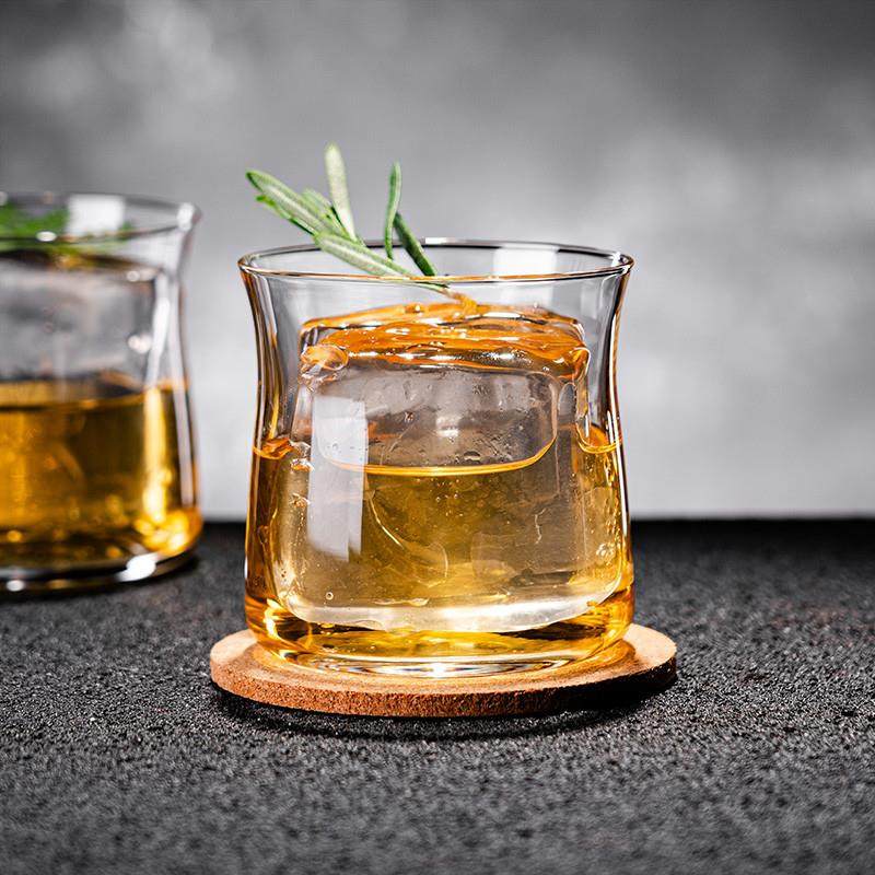 新品古典冰球威士忌杯反口鸡尾酒杯超薄复古洋酒杯调酒杯特饮杯