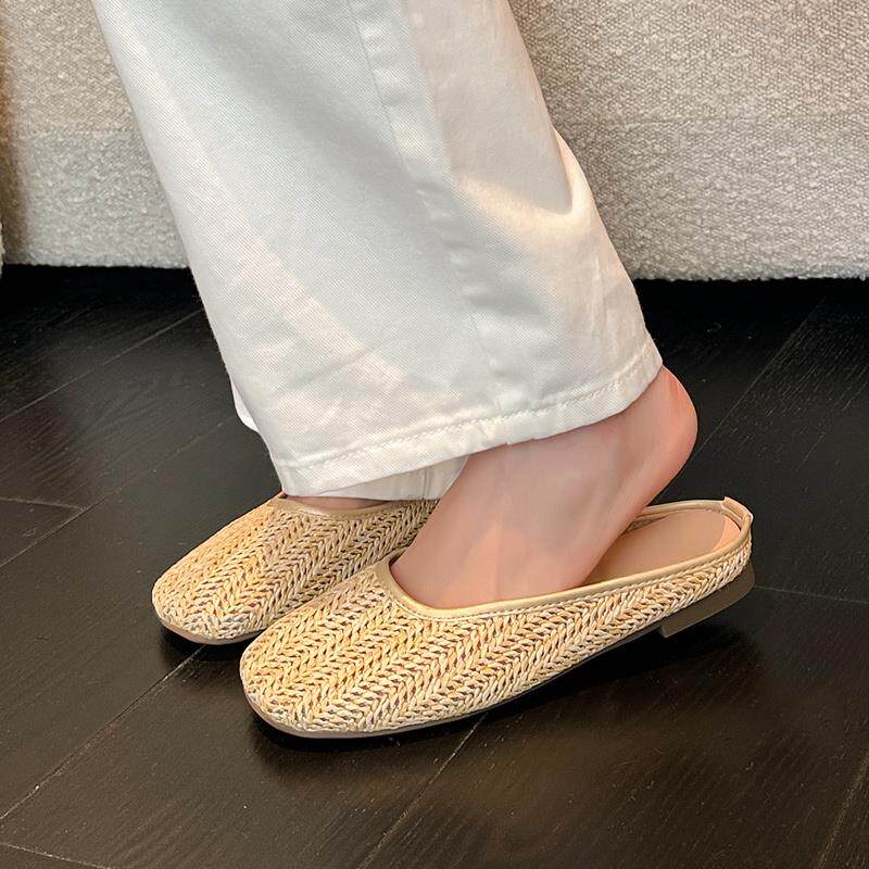 新品半拖鞋女外穿夏季法式