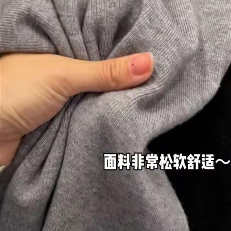 新品半高领灰色毛衣内搭打