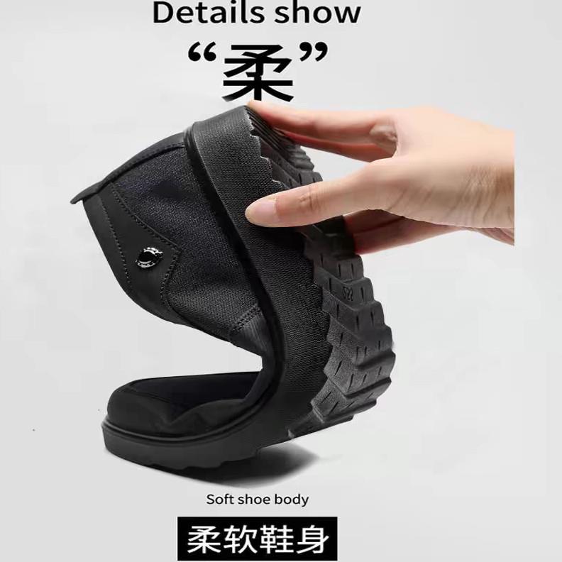 新品老北京布鞋春秋老人男单鞋宽松防滑爸爸休闲软底透气特大码38