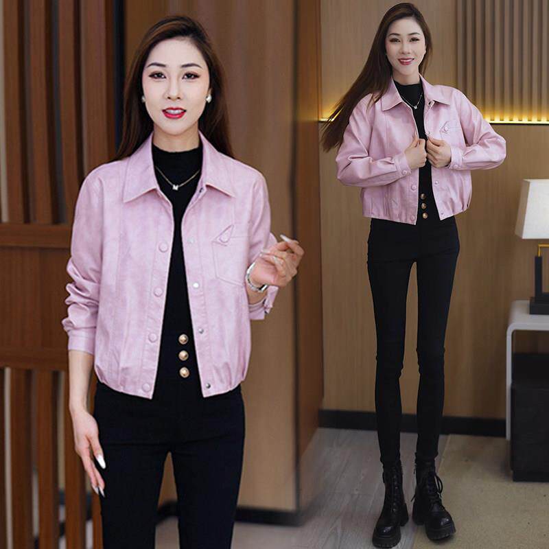 新品时尚短款皮衣外套女2026春季新款洋气显瘦高级感机车服PU皮夹