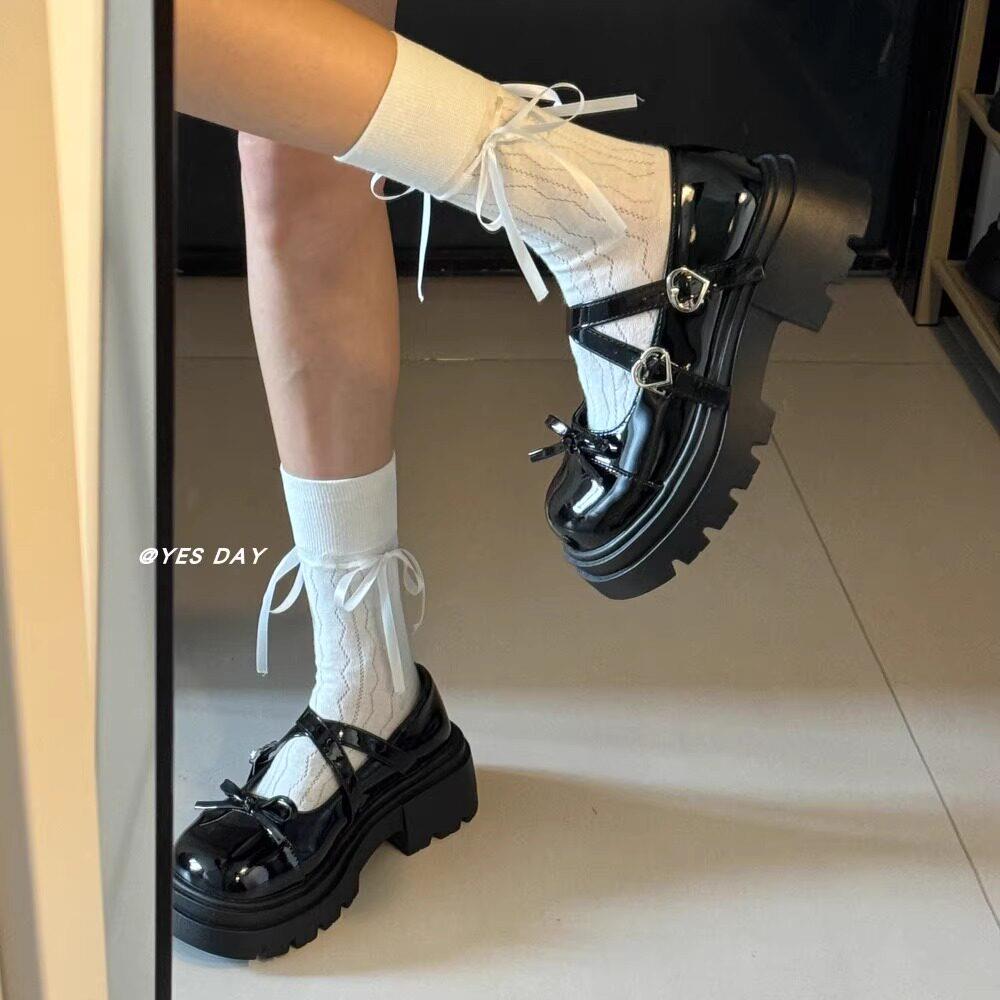 新品YesDay日系jk学院风大头小皮鞋女2026夏季新款可爱蝴蝶结玛丽