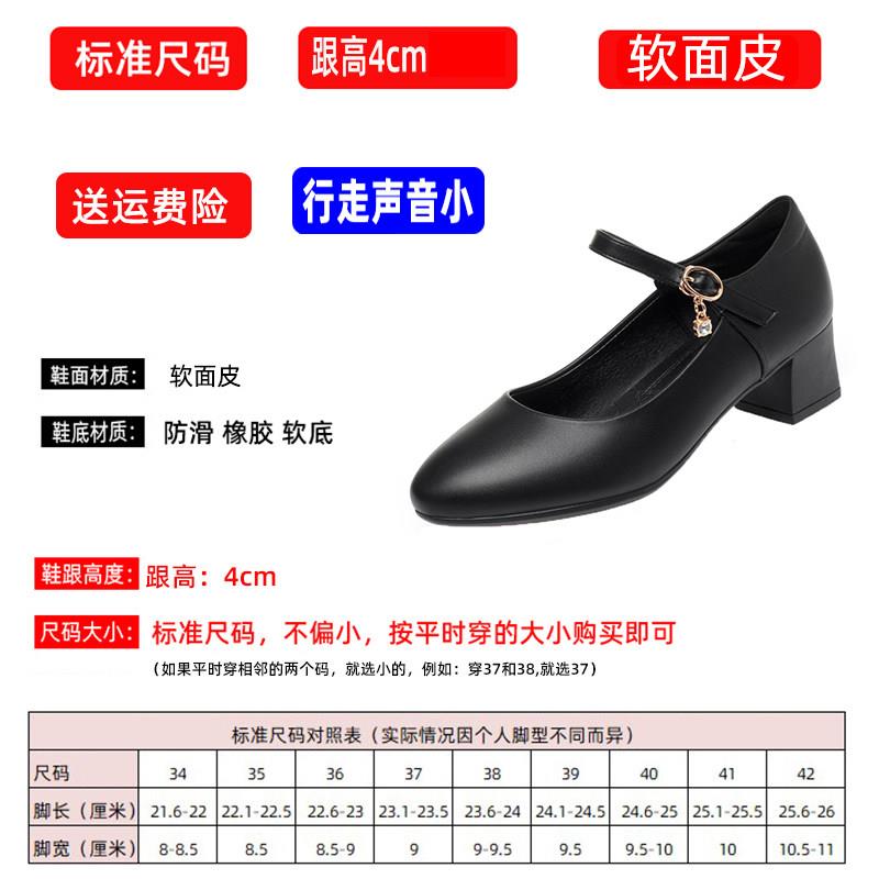 新品玛丽珍女鞋子单鞋女2026新款仙女低粗跟浅口软底晚晚温柔奶奶