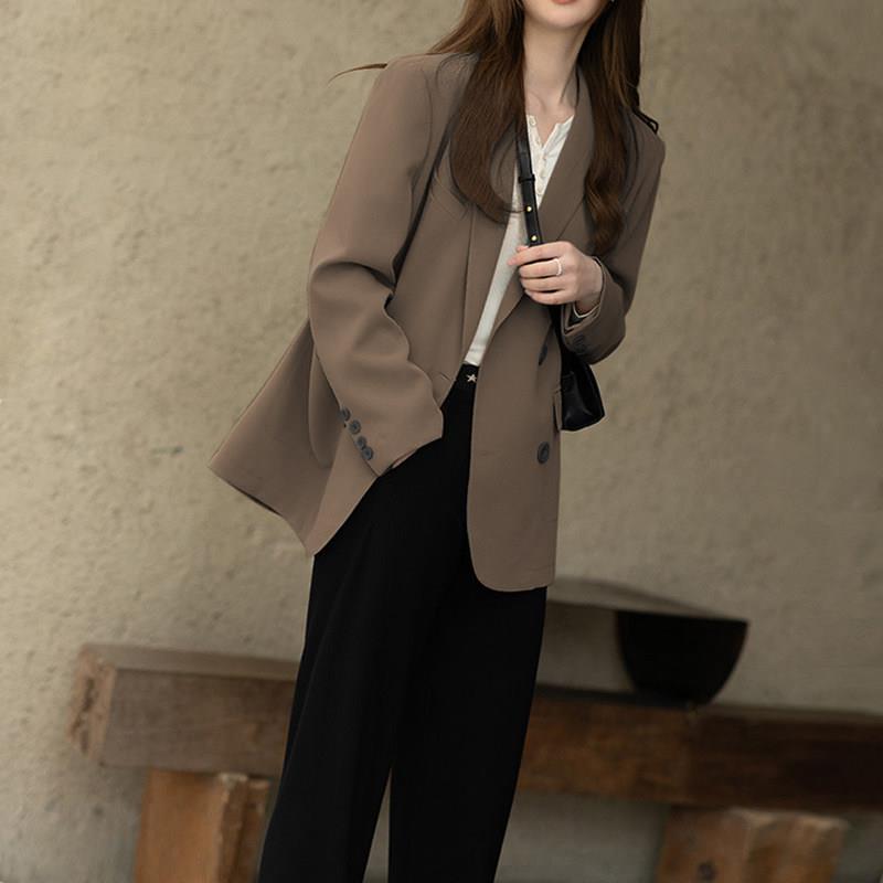 新品小个子西装外套女2026春秋新款韩版复古休闲高级感炸街小西服
