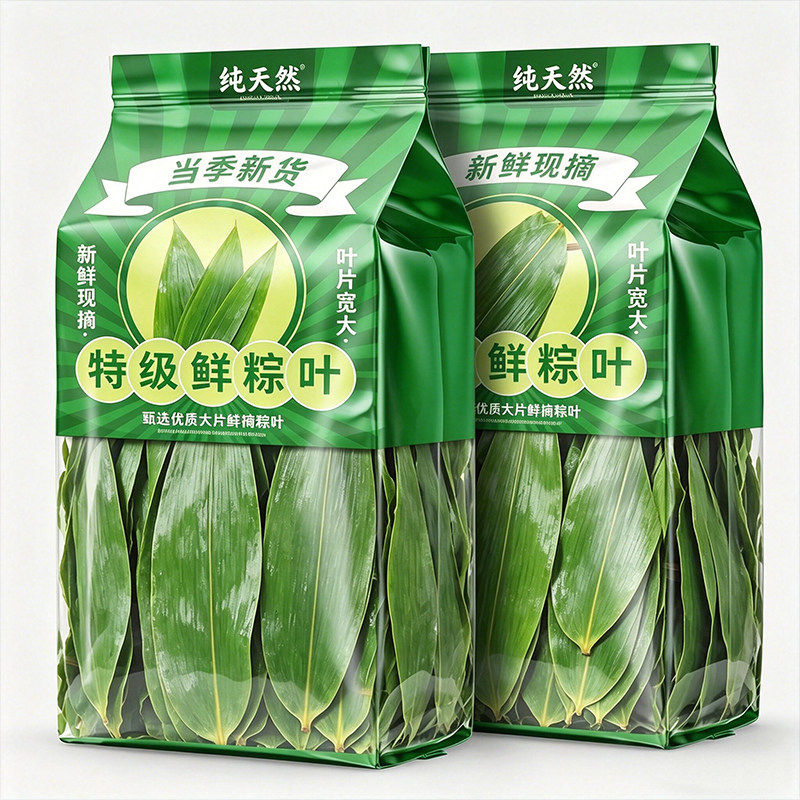 洪湖粽叶新鲜粽子叶大号芦苇粽叶包粽子专用旗舰店真正粽叶干批发