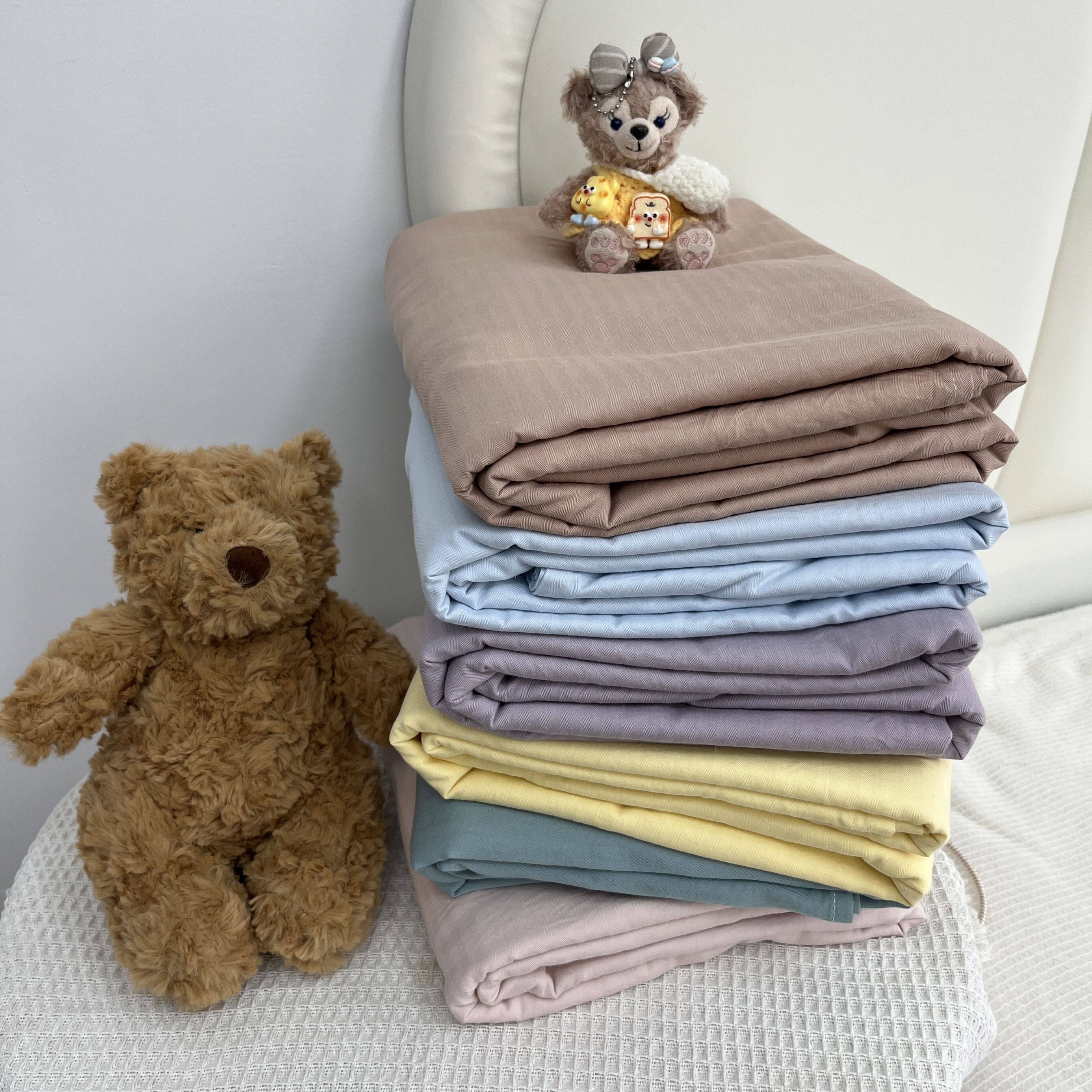 全棉人字纹床单床笠单品A类母婴级纯色莫兰迪色学生宿舍单人双人,床上用品,床单,淘宝优惠券,粉丝福利购,淘宝优惠卷