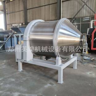 密封式不锈钢搅拌机小型齿圈传动炒货机可移动进料加热烘干机