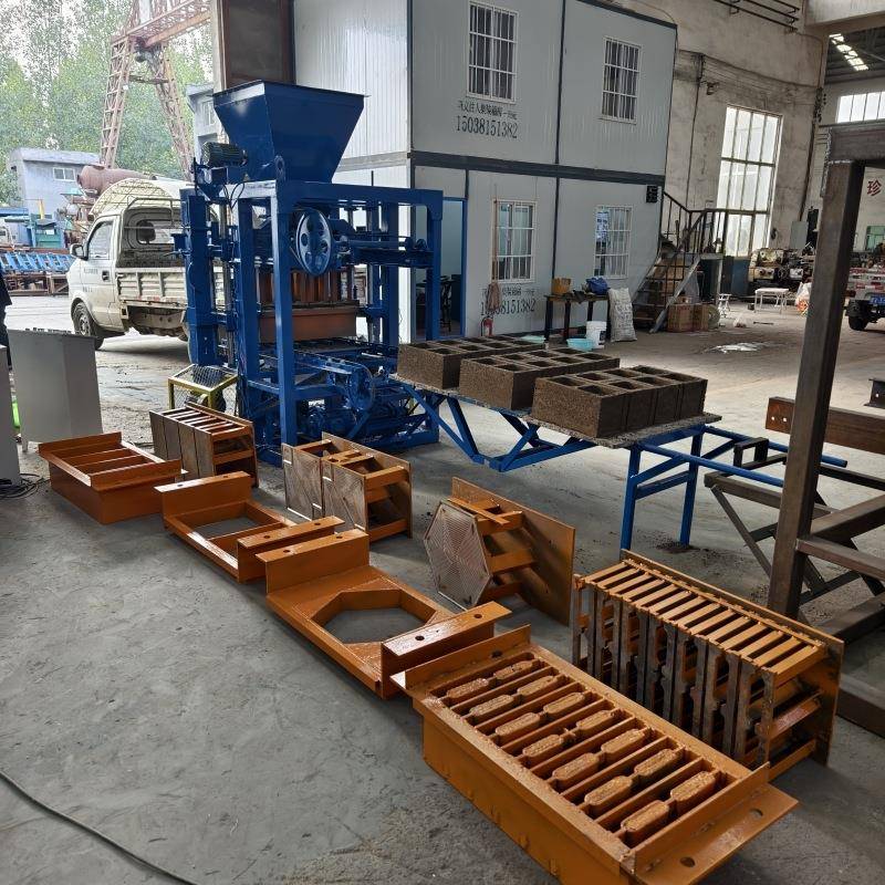 小型移动水泥制砖机免烧粘土实心砖机家用手动砌块水泥制砖机