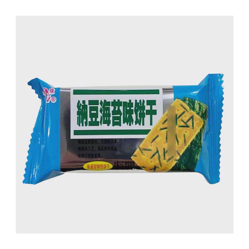 半球牌纳豆海苔味饼干小包装韧性饼干零食散装食品薄饼酥脆2斤