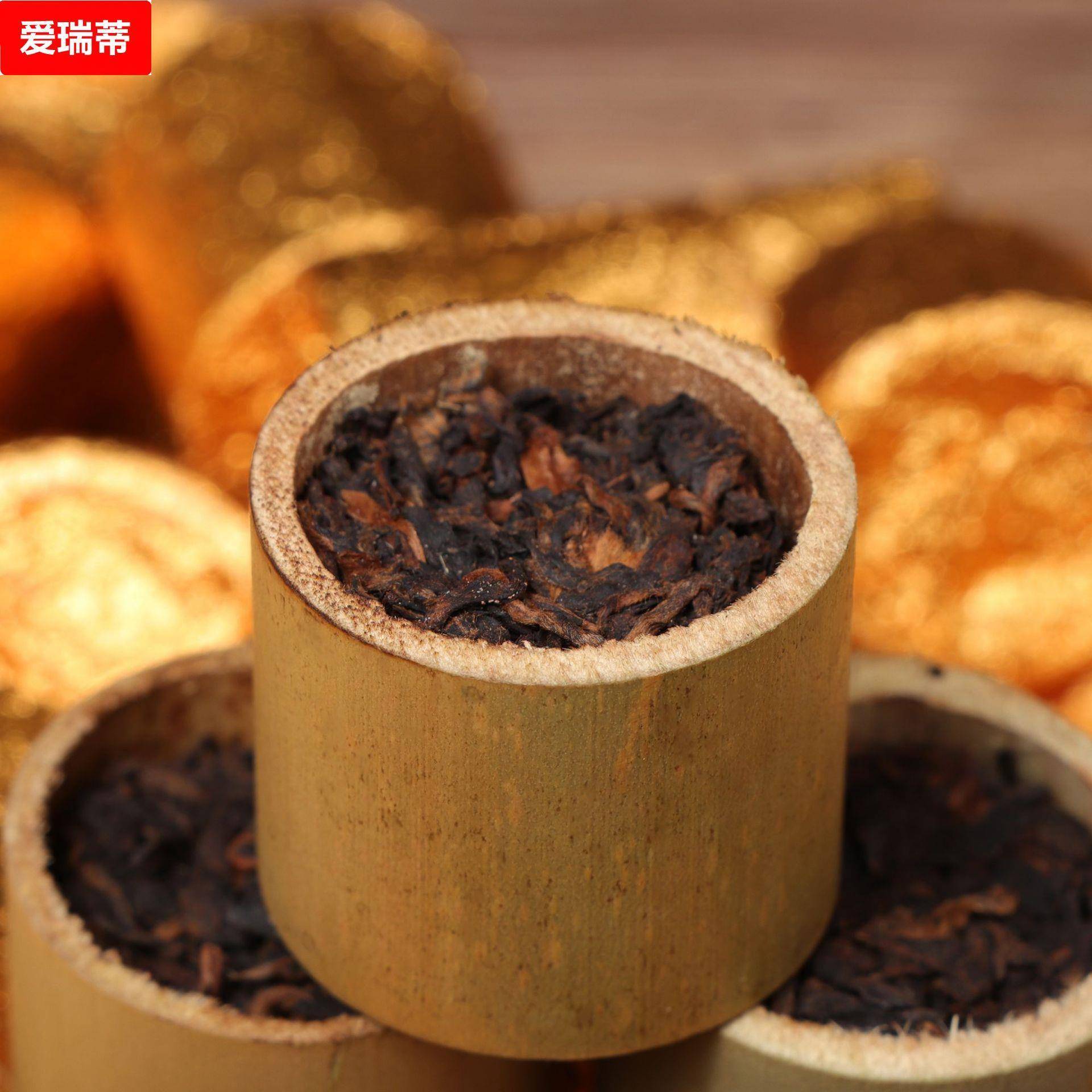云南普洱茶熟茶迷你小竹筒沱茶糯米香古树纯料宫廷老班章冰岛