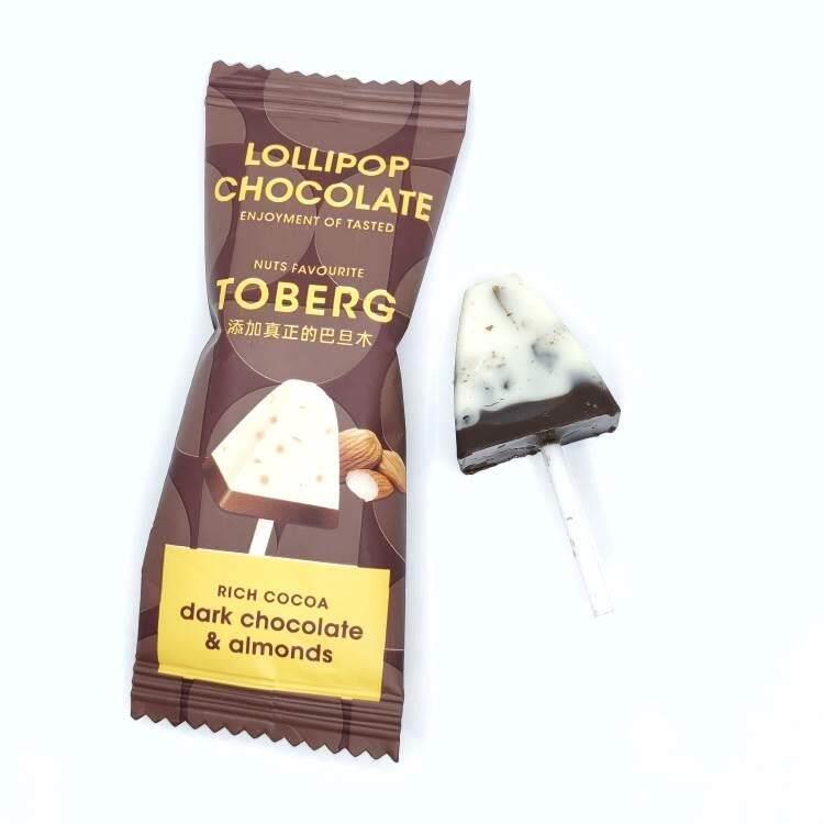 好邻居多伴果蓝莓味曲奇巧克力散装儿童趣味棒棒糖((代可可脂)