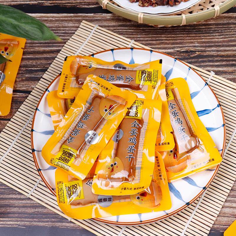 润成全蛋鸡蛋干酱香味100g即食休闲零食可凉拌炒菜整块五香味小吃