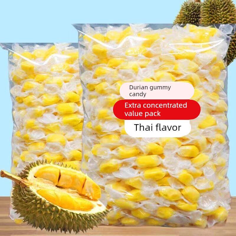 榴莲糖500g泰国风味正宗特浓榴莲味奶糖网红爆款小零食喜糖果年货