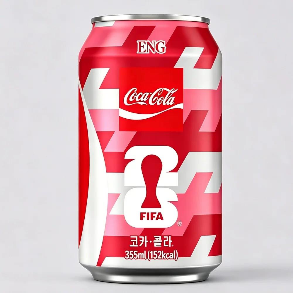 进口2026足球世界杯限定版可口可乐Coca-Cola收藏款碳酸饮料汽水