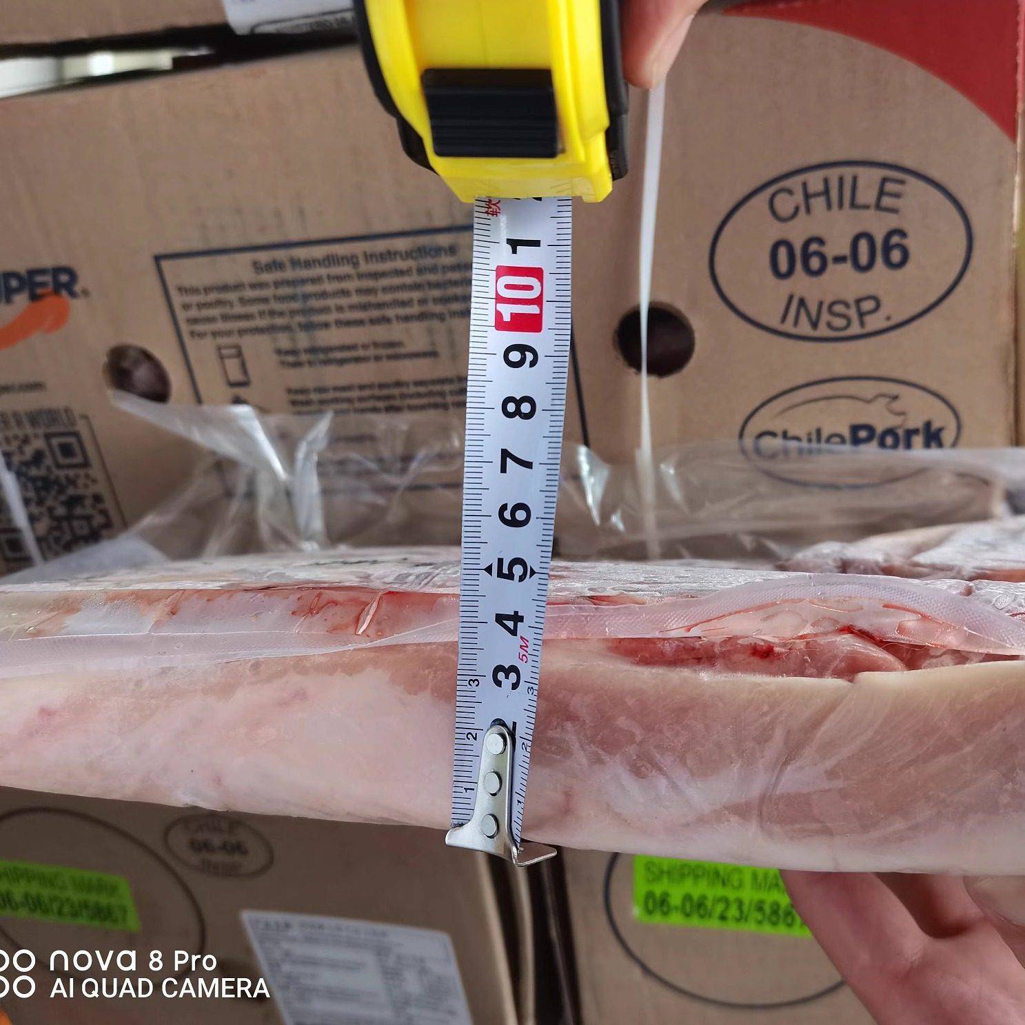 新品智利爱阁0606剔骨去皮猪五花冷冻猪中方韩国烤肉食材猪肉烧烤