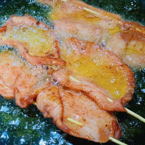 新品香嫩咖喱里脊肉串奥尔良鸡肉串可炸可烤空气炸锅食材里脊肉片