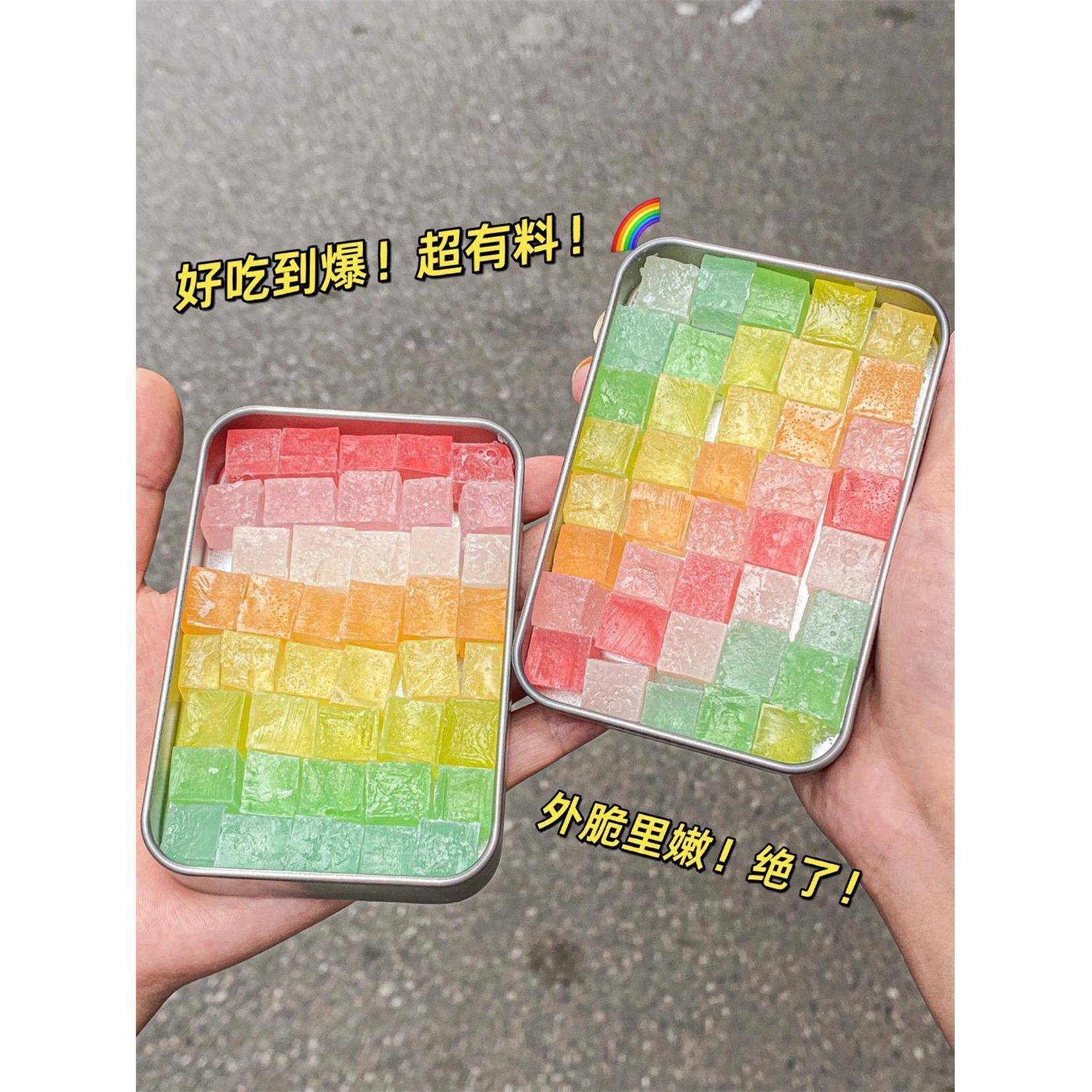 进口棒棒糖高颜值新加坡Jewels珠宝琥珀水晶硬糖爆款儿童网红糖果