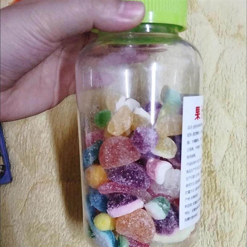 果汁软糖罐装qq糖混合口味橡皮糖桶装零食网红爆款小熊糖果屋散装
