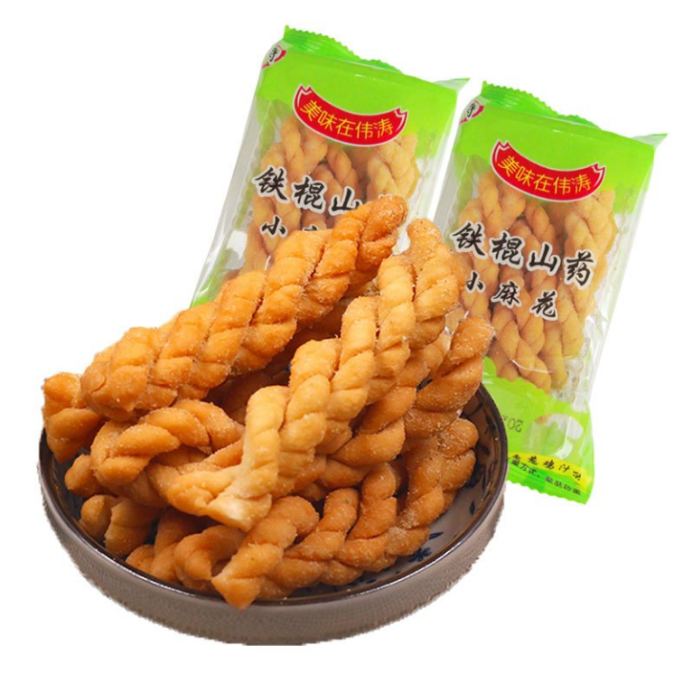 河南焦作特产伟涛韩村人家铁棍山药小麻花休闲零食早餐茶点