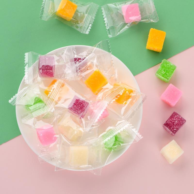网红芒果软糖软糕小吃零食散装手工果汁糖果休闲食品年货