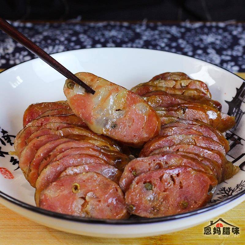 【青花椒香肠】重庆烟熏川味腊肠500g 四川农家手工肉肠麻辣香肠