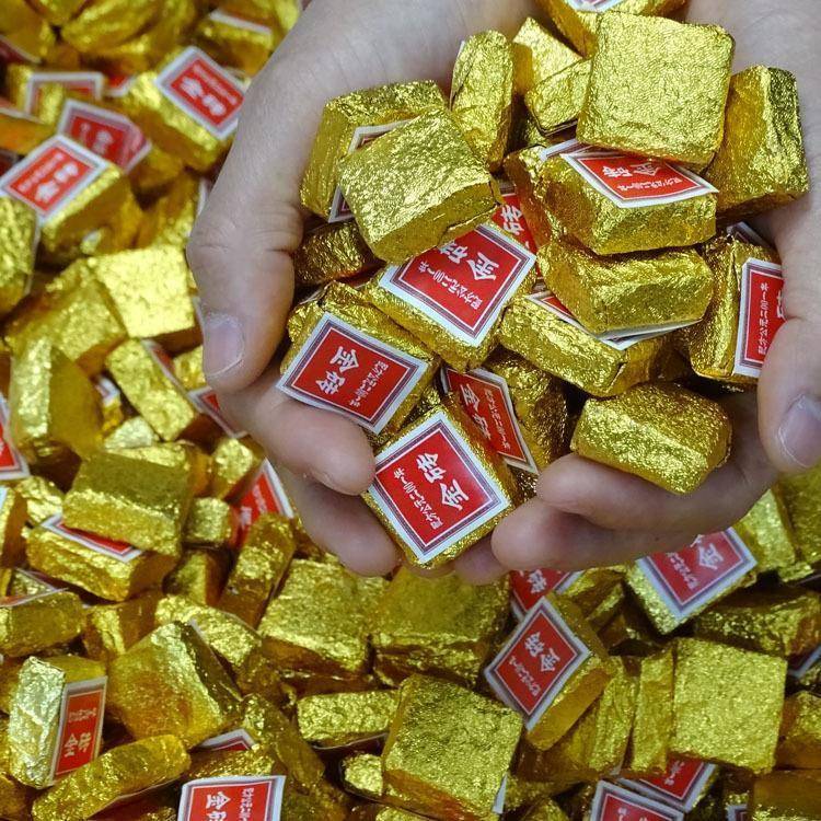 云南糯米香普洱小金砖小沱茶熟茶散装罐装迷你方砖500g小茶饼