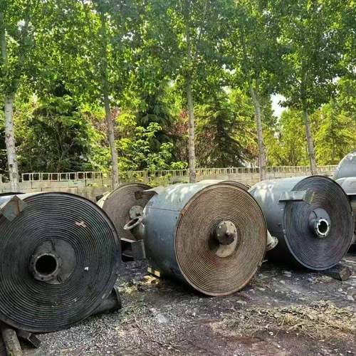 现货出售二手碳钢螺旋板换热器100平方螺旋板冷凝器冷热交换器