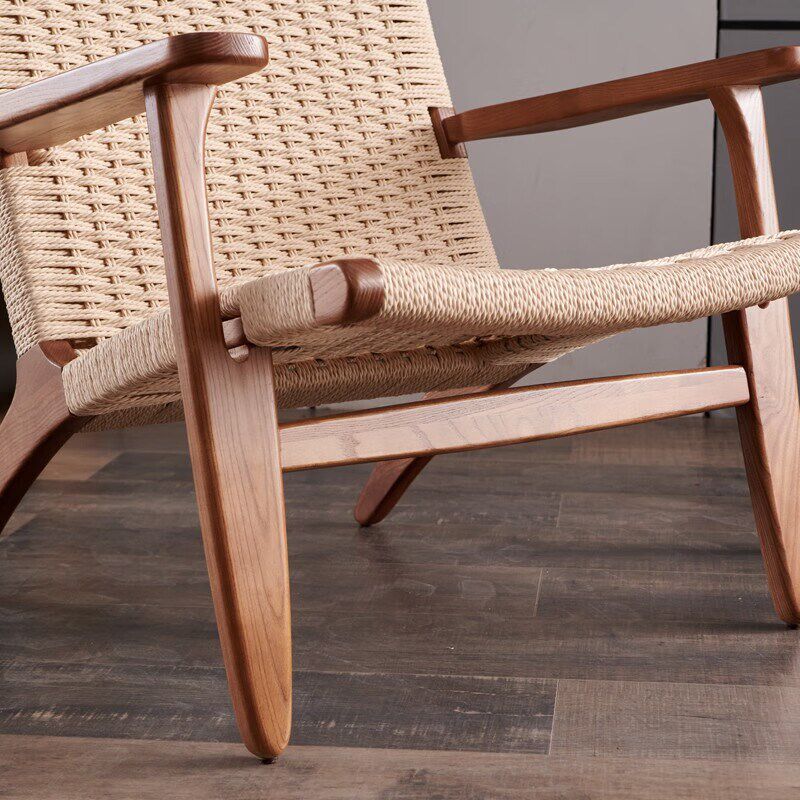 马鞍椅扶手椅实木单人沙发民宿看书休闲椅折S叠椅子靠背沙发椅,住宅家具,阳台椅,淘宝优惠券,粉丝福利购,淘宝优惠卷