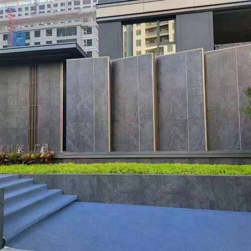 园林景观庭院景墙j生态地铺石石英砖PC砖仿石材干挂幕墙砖6001200