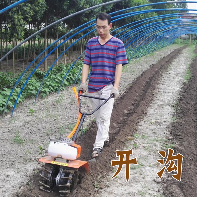 新款3马力汽油微耕机小型旋耕机多功能耕地除草S松土开沟农机农具