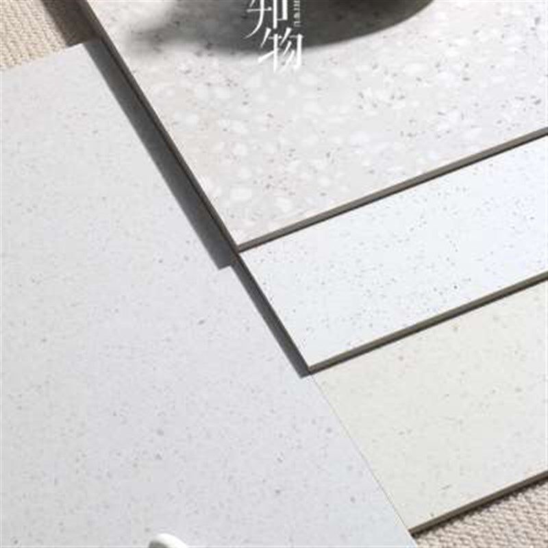 素色白色水磨石瓷砖米色r客厅地砖服装店商业工程卫生间墙砖厨房