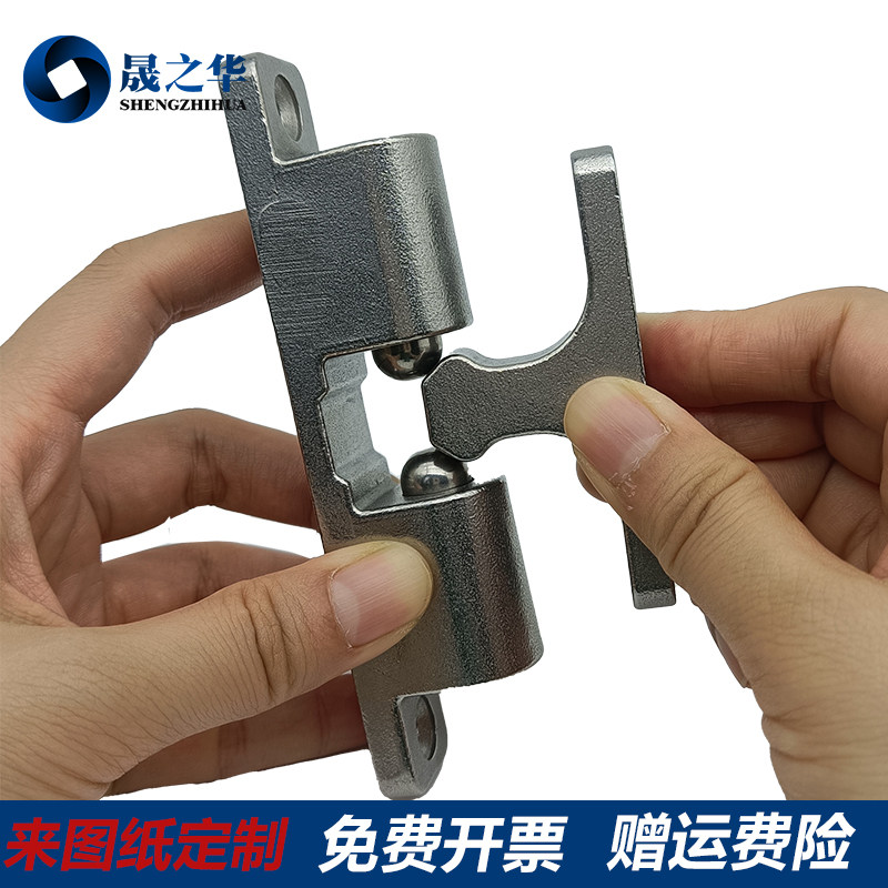 重型门碰珠大承重力一字柜门碰锁不C锈钢球形卡扣可调节500N定位