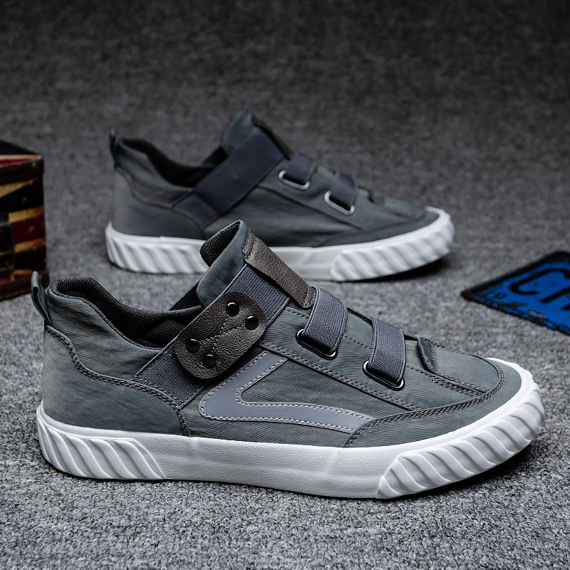 布鞋男2021新款韩版潮流春y季一脚蹬懒人休闲板鞋软底百搭帆布鞋,流行男鞋,布鞋,淘宝优惠券,粉丝福利购,淘宝优惠卷