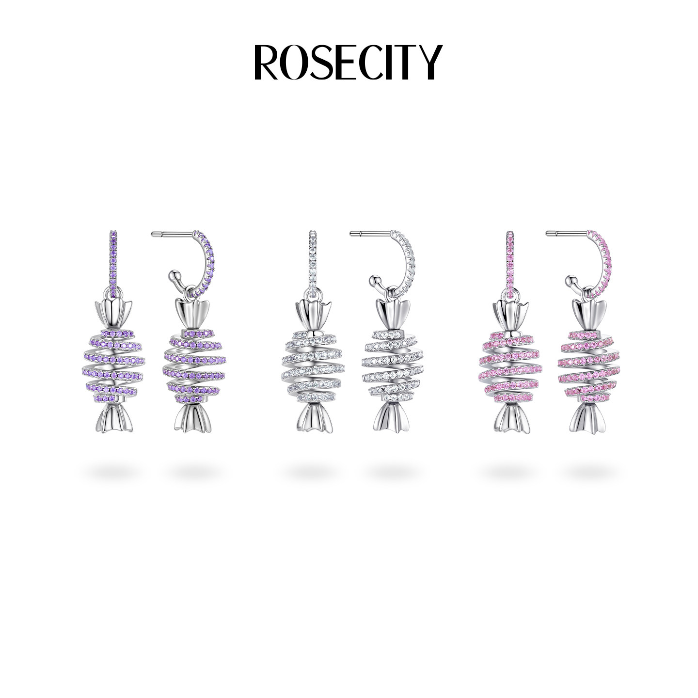 ROSECITY甜品屋糖果独特漂亮耳环2026新款高级感精致女可旋转配饰
