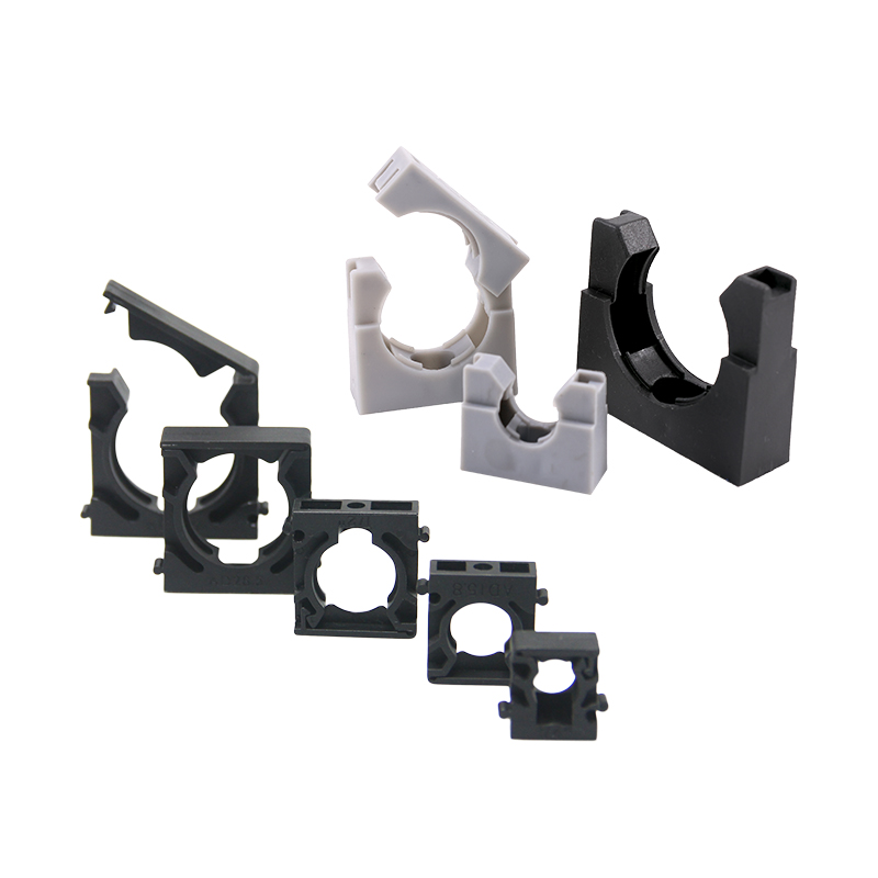 尼龙波纹管固定支架PA塑料浪管吊卡带胶软管卡扣卡箍管夹卡座包邮