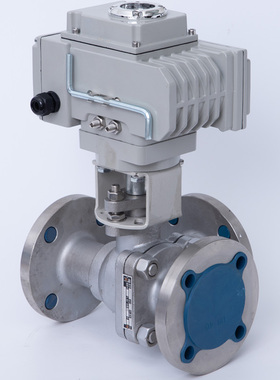 Q944F-16P/C 电动球阀 不锈钢三通法兰换向阀DN50 DN40 DN65 DN80