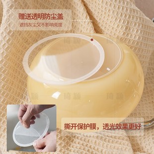 包豪斯复古奶油风法式 书房餐厅卧室吊灯中古vintage柿子客厅灯具