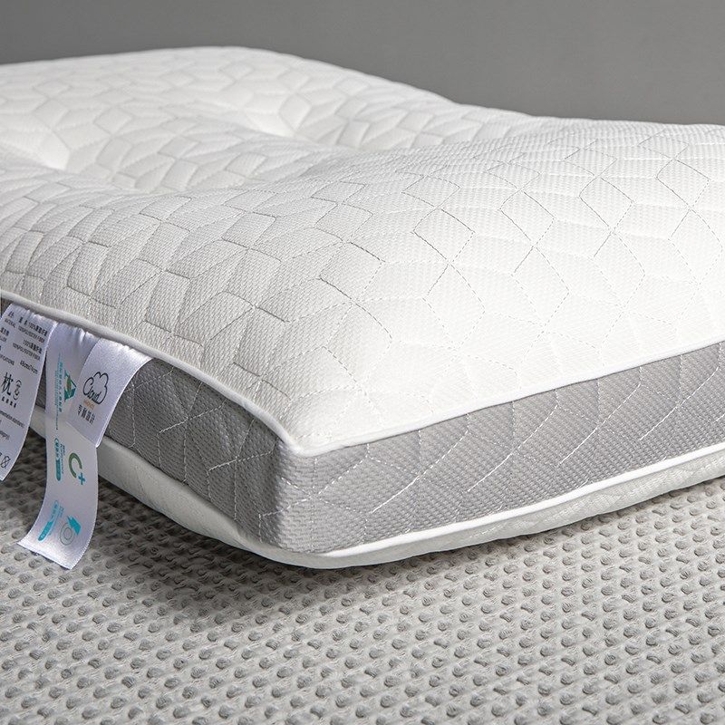 立体乳胶护颈枕枕头枕芯一只装单人绗缝枕芯助睡眠学生宿舍公寓2