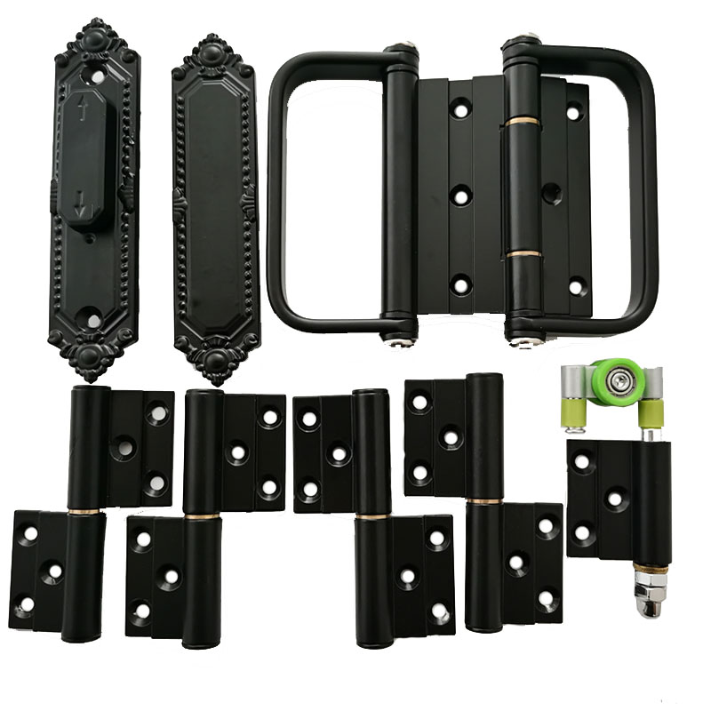 折叠门移门配件阳台厨房浴室门玻璃门五金合页吊轮铝合金门门配