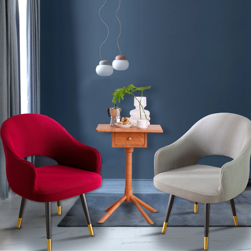 连体椅子套罩圆弧形镂空椅套椅垫套装通用家用弹力欧式万能餐椅套