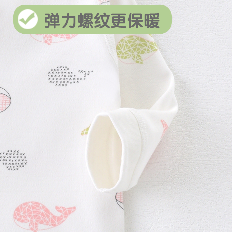 新生早产儿婴儿衣服小码夏季薄款48码宝宝连体衣低体重5斤50纯棉